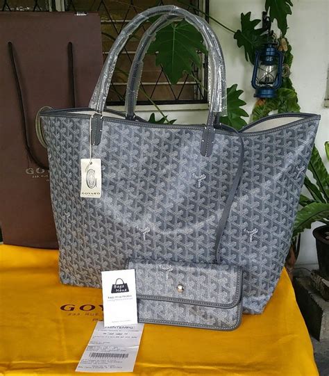 goyard grey st louis|authentic goyard st louis tote.